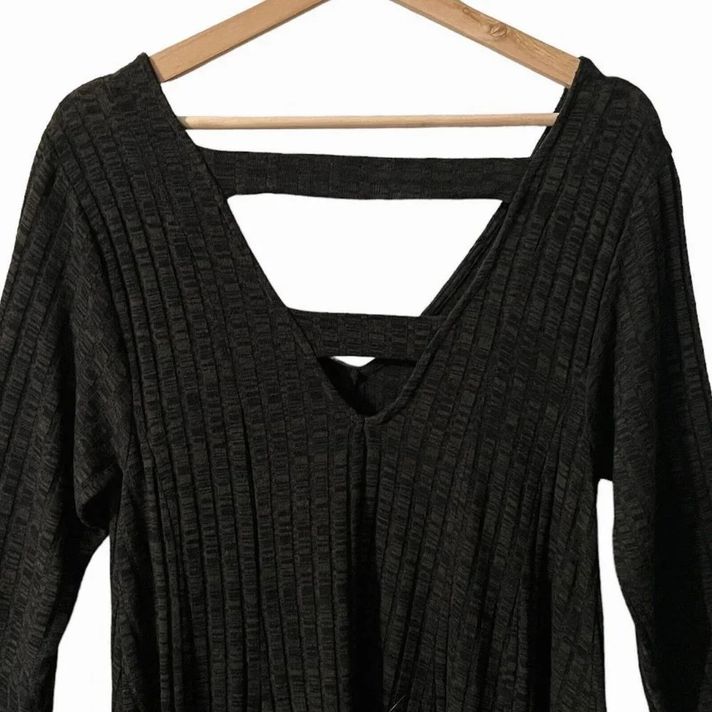 Torrid Ladder Back Knit Skater Dress Plus Size 1X Olive Green Swing 11505725 - Picture 6 of 11